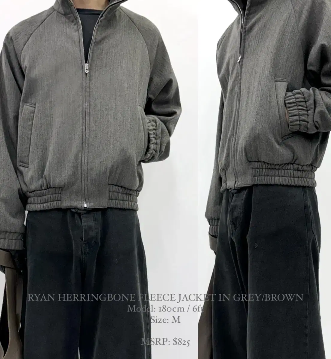 M] Vuja De 009 ryan herringbone fleece | 브랜드 중고거래
